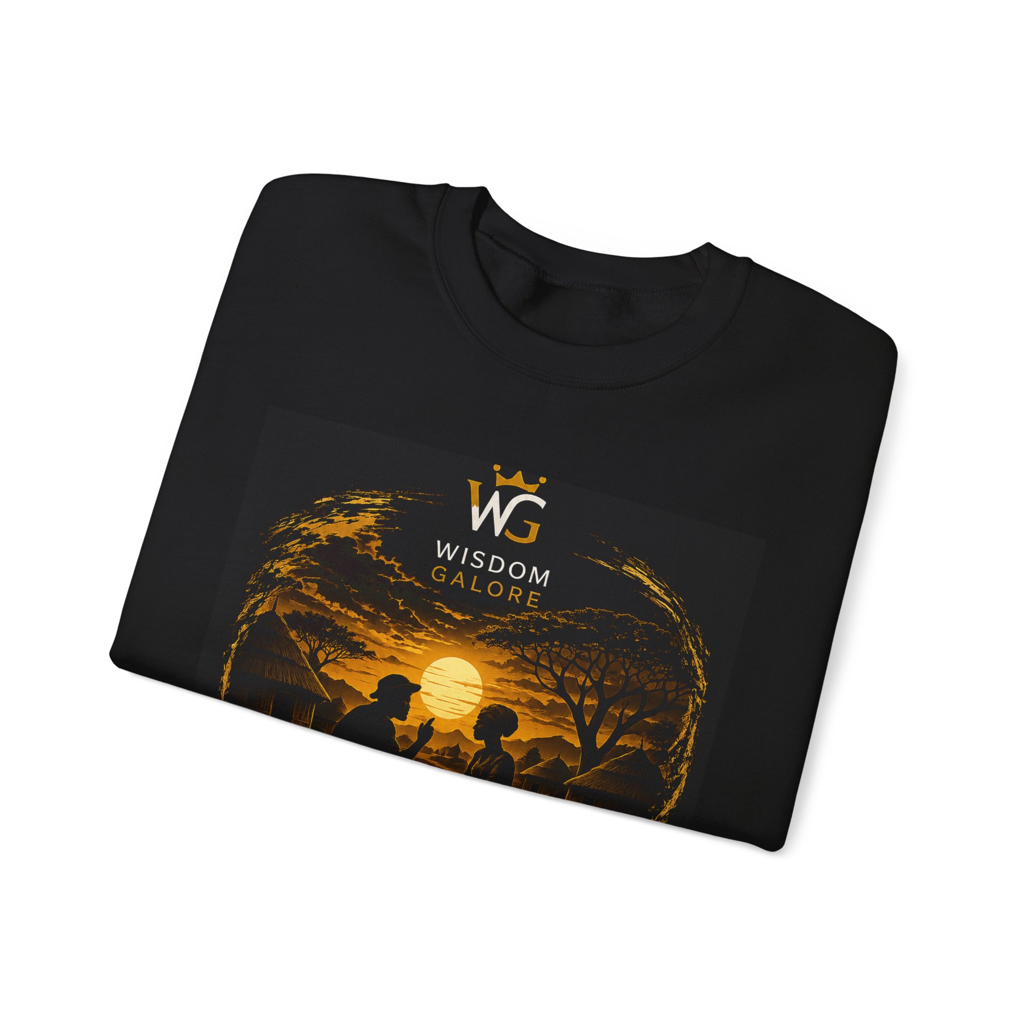 Wisdom Galore Crewneck Sweatshirt – "Don't Laugh at Your Wife's Choices" Graphic - Image 3
