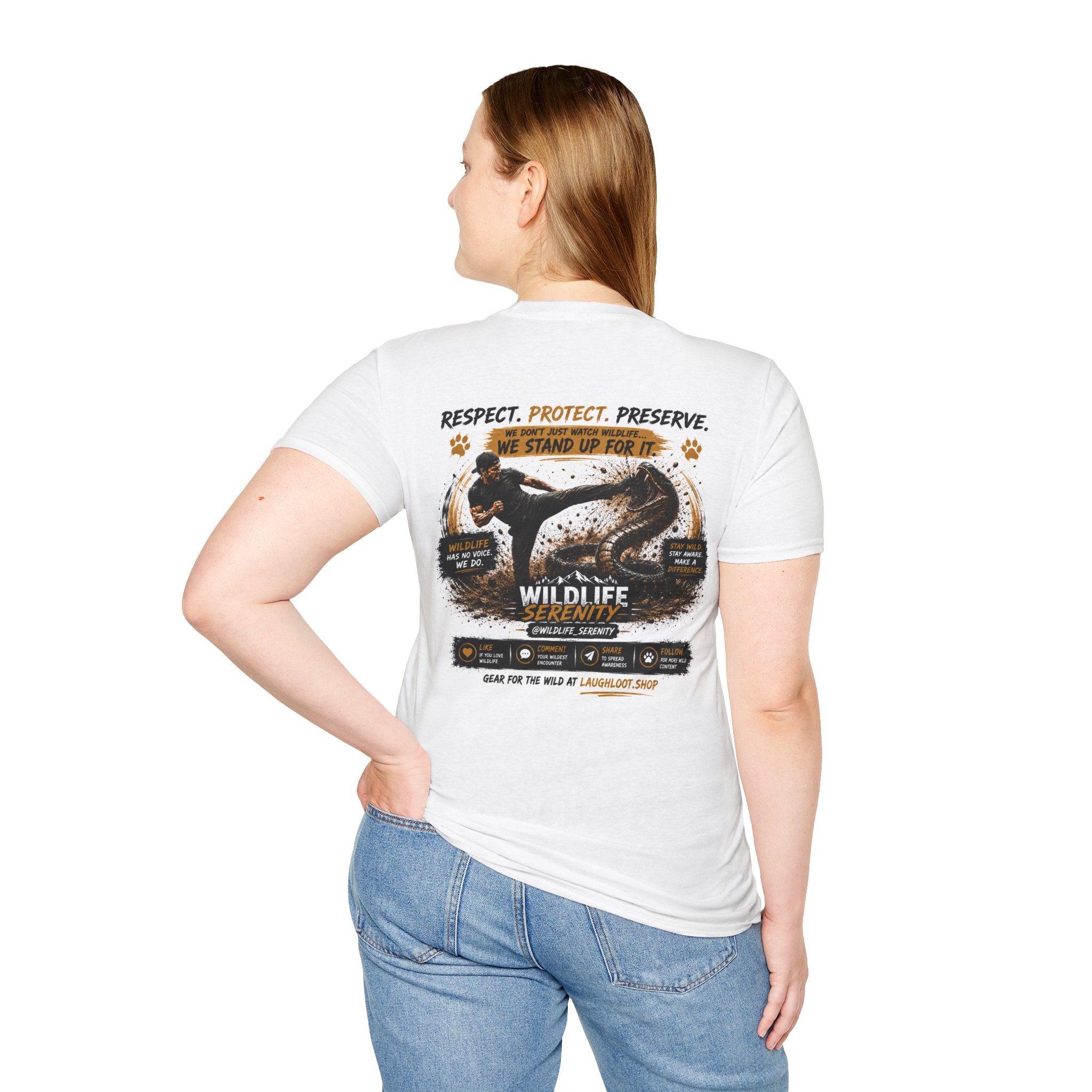 T-Shirt — "Man vs Snake" Graphic Tee (Motivational Action Design) - Image 7