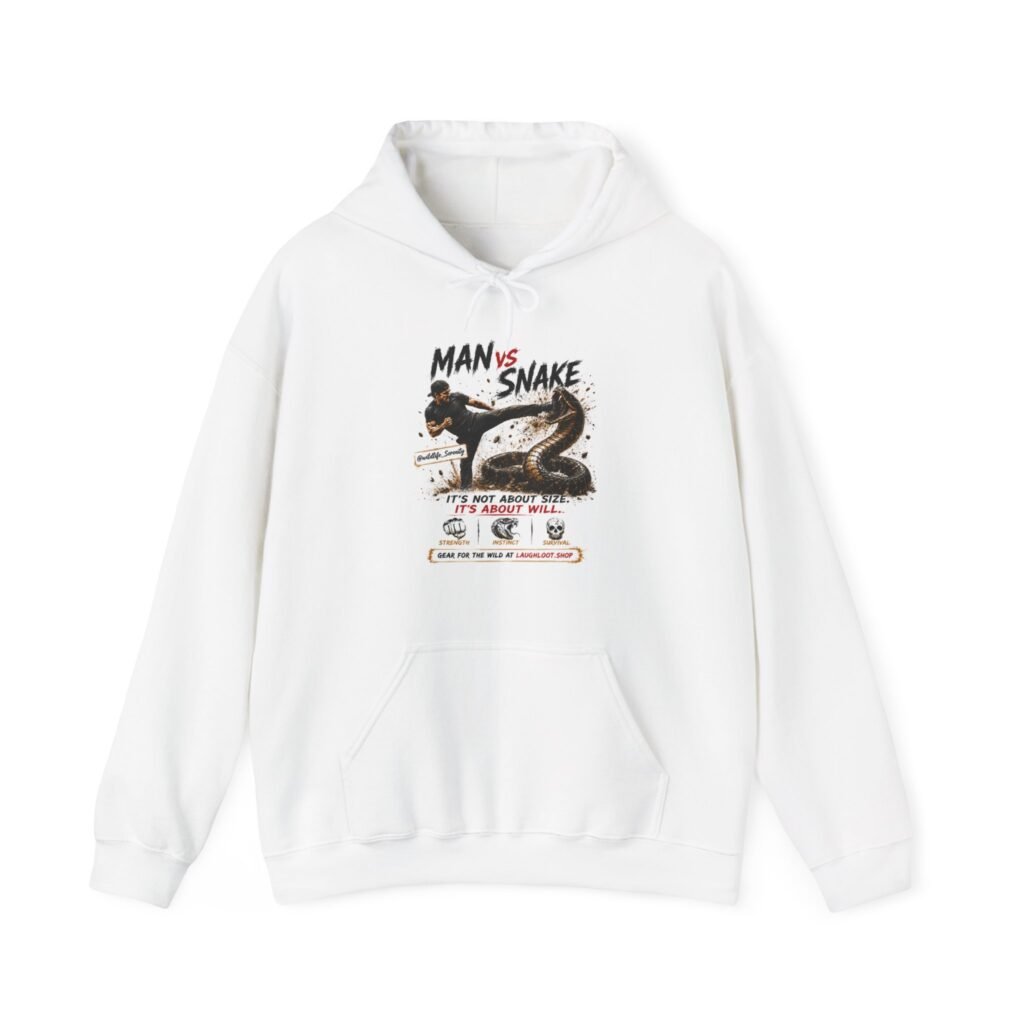 Wildlife Conservation Hoodie — "Man vs Snake" Rescue & Preserve Pullover