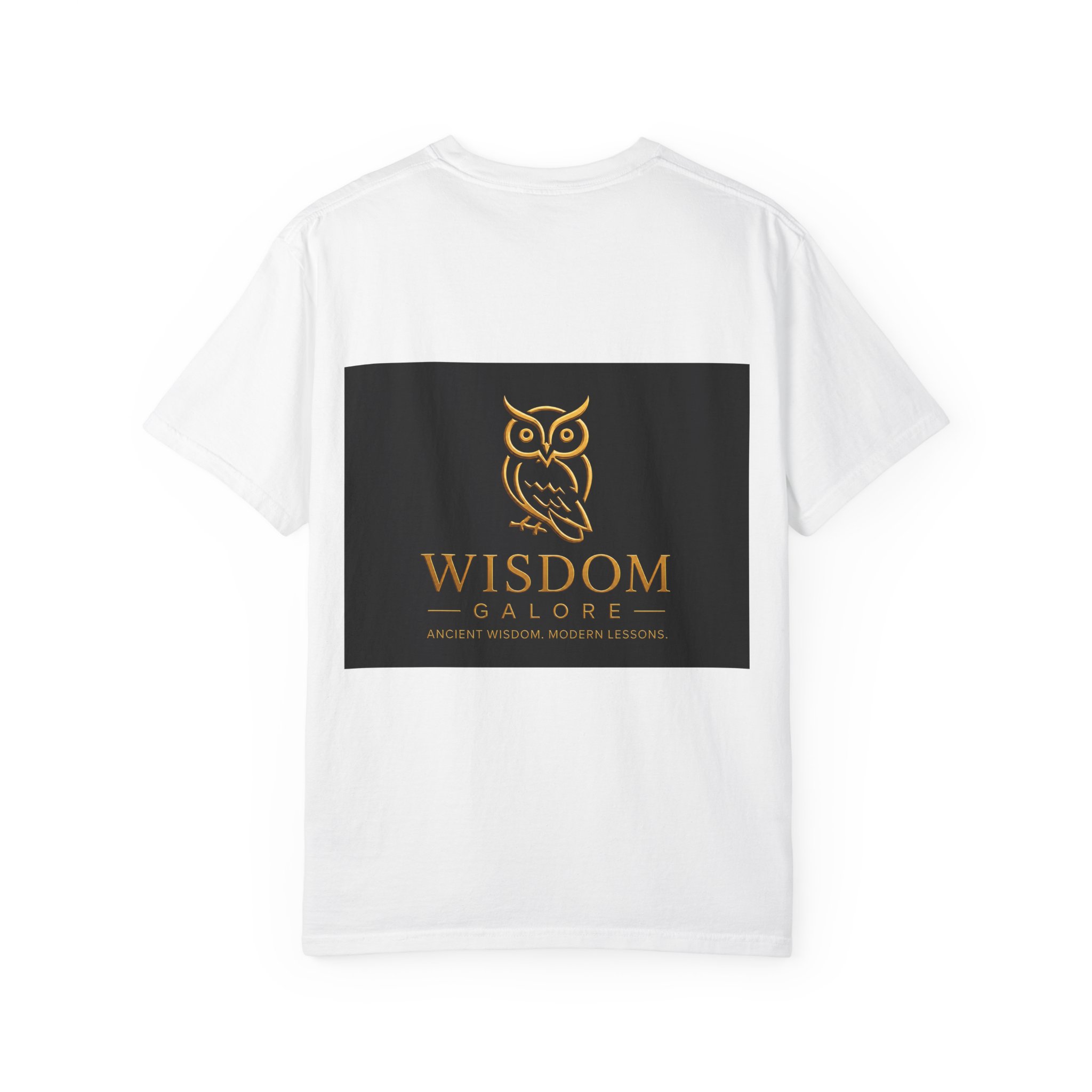 Dont lough at your wifes choices_Unisex Garment-Dyed T-shirt Black - Image 2