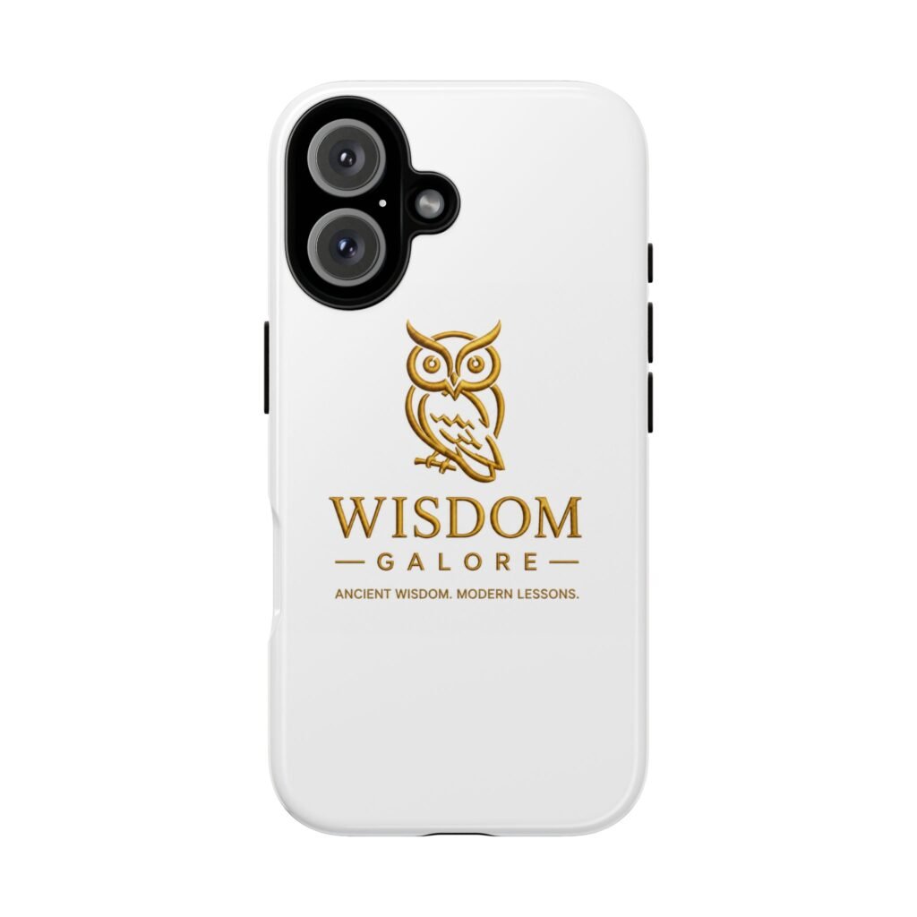Gold Owl Wisdom Logo phone case | Tough Case