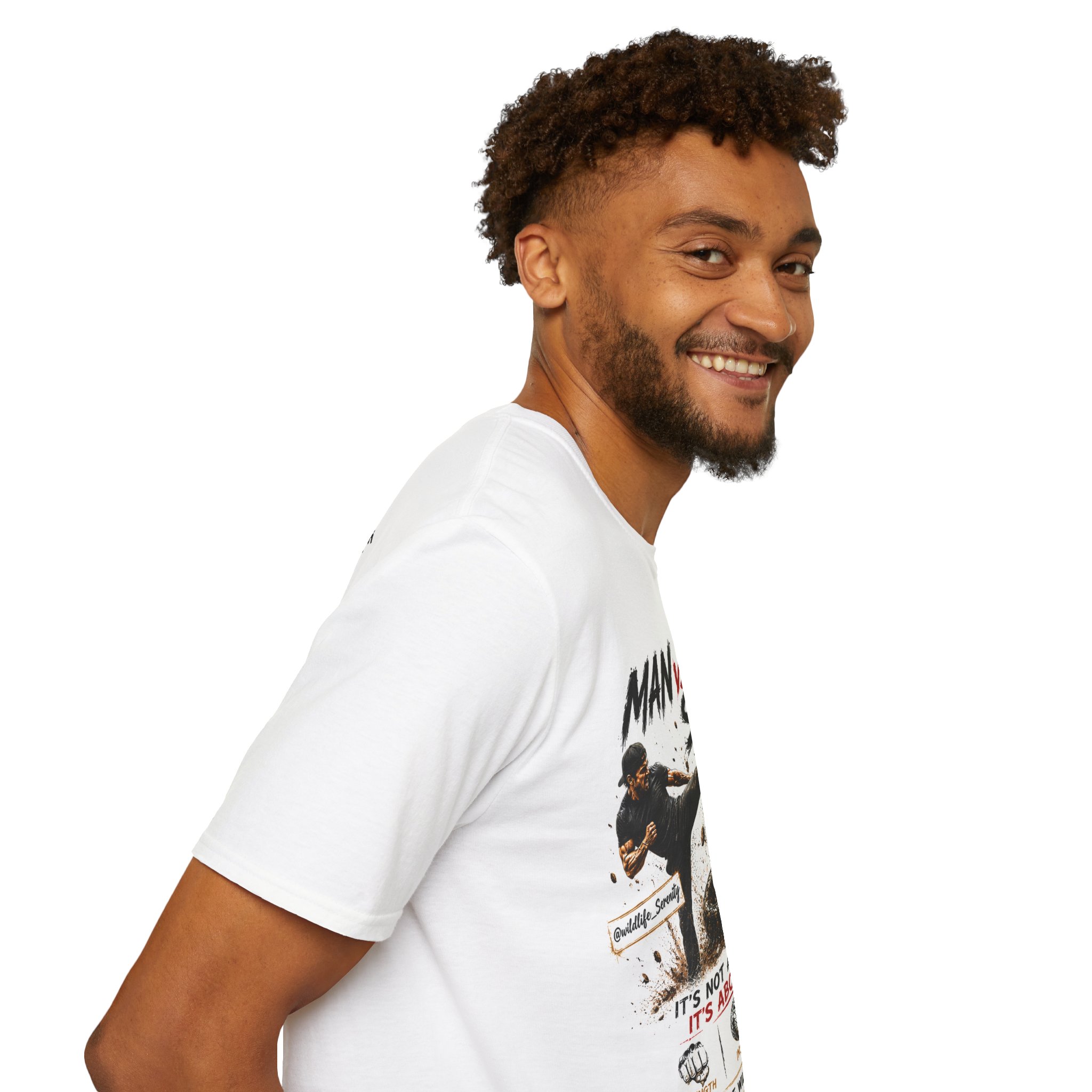 T-Shirt — "Man vs Snake" Graphic Tee (Motivational Action Design) - Image 11