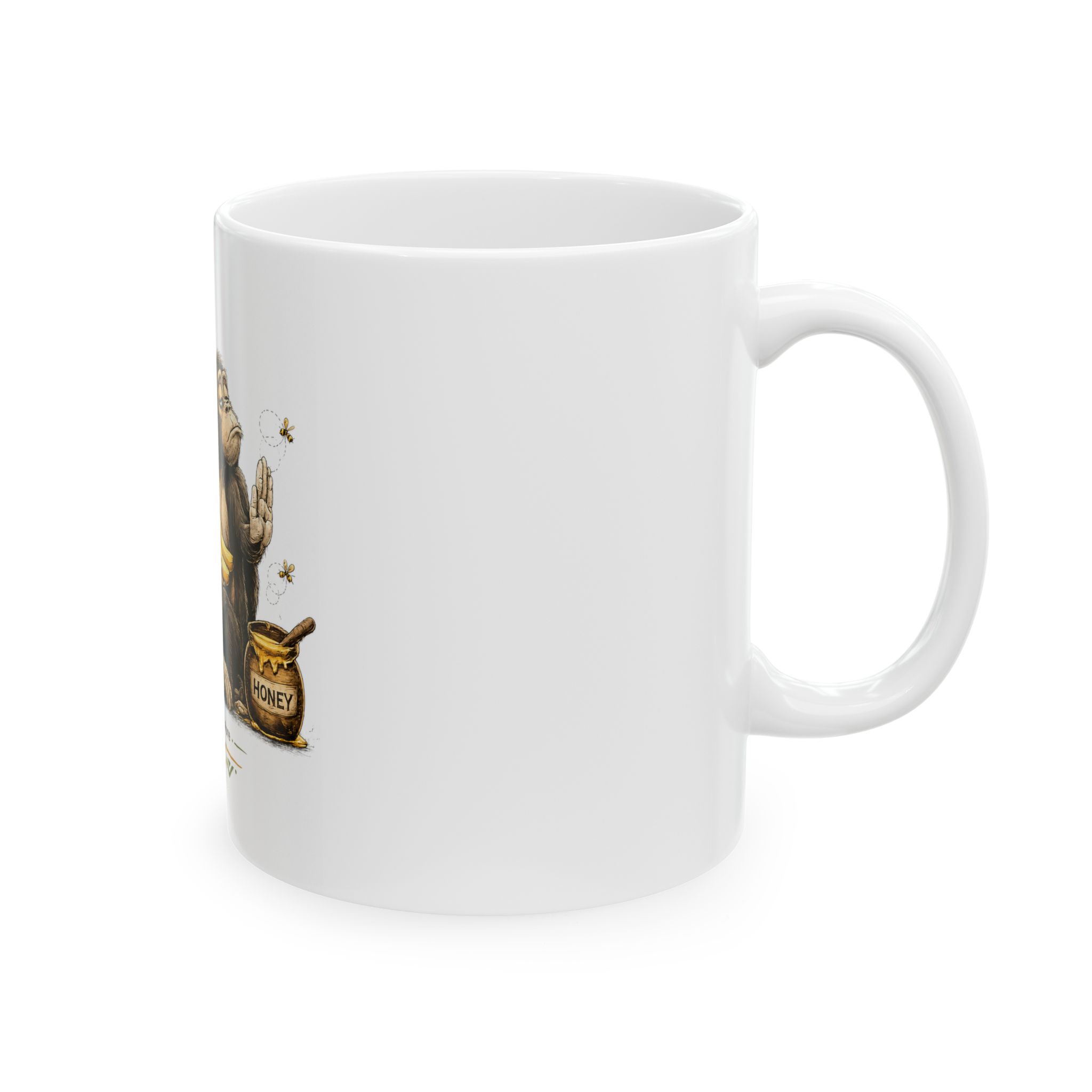 Monkey with Honey Quote Mug | You Cannot Convince a Monkey That Honey Is Sweeter - Image 4