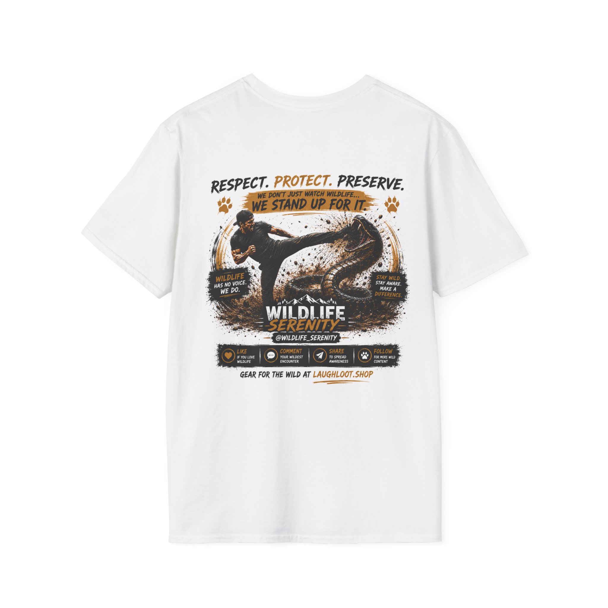 T-Shirt — "Man vs Snake" Graphic Tee (Motivational Action Design) - Image 6