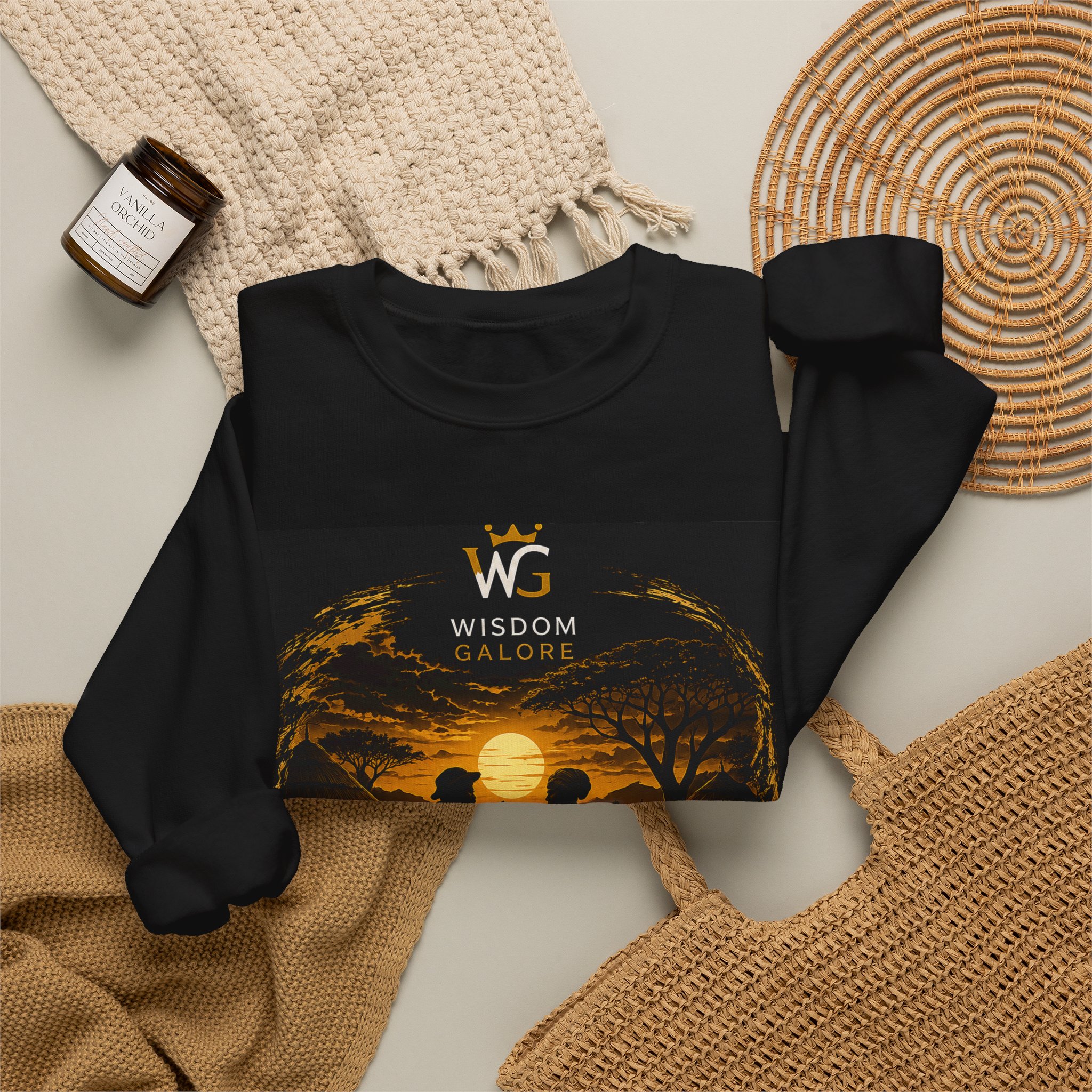 Wisdom Galore Crewneck Sweatshirt – "Don't Laugh at Your Wife's Choices" Graphic - Image 4