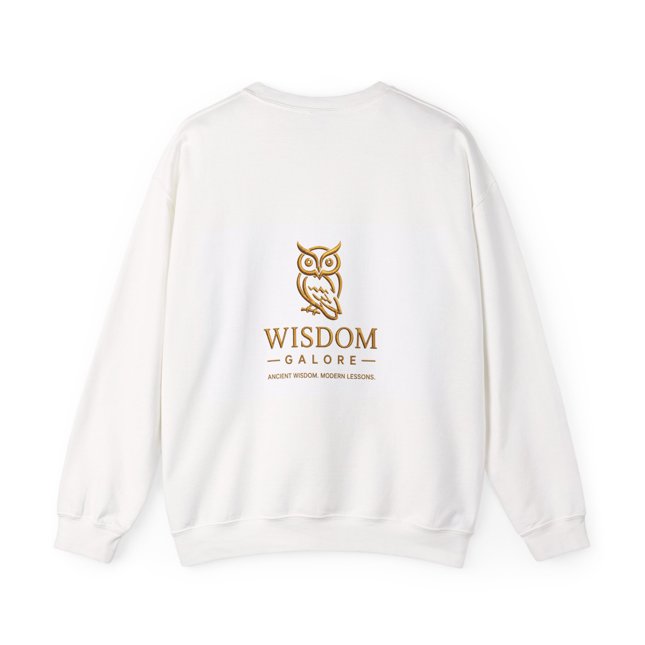 Don't Laugh at Your Wife's Choices Crewneck Sweatshirt | Wisdom Galore Owl Design - Image 2
