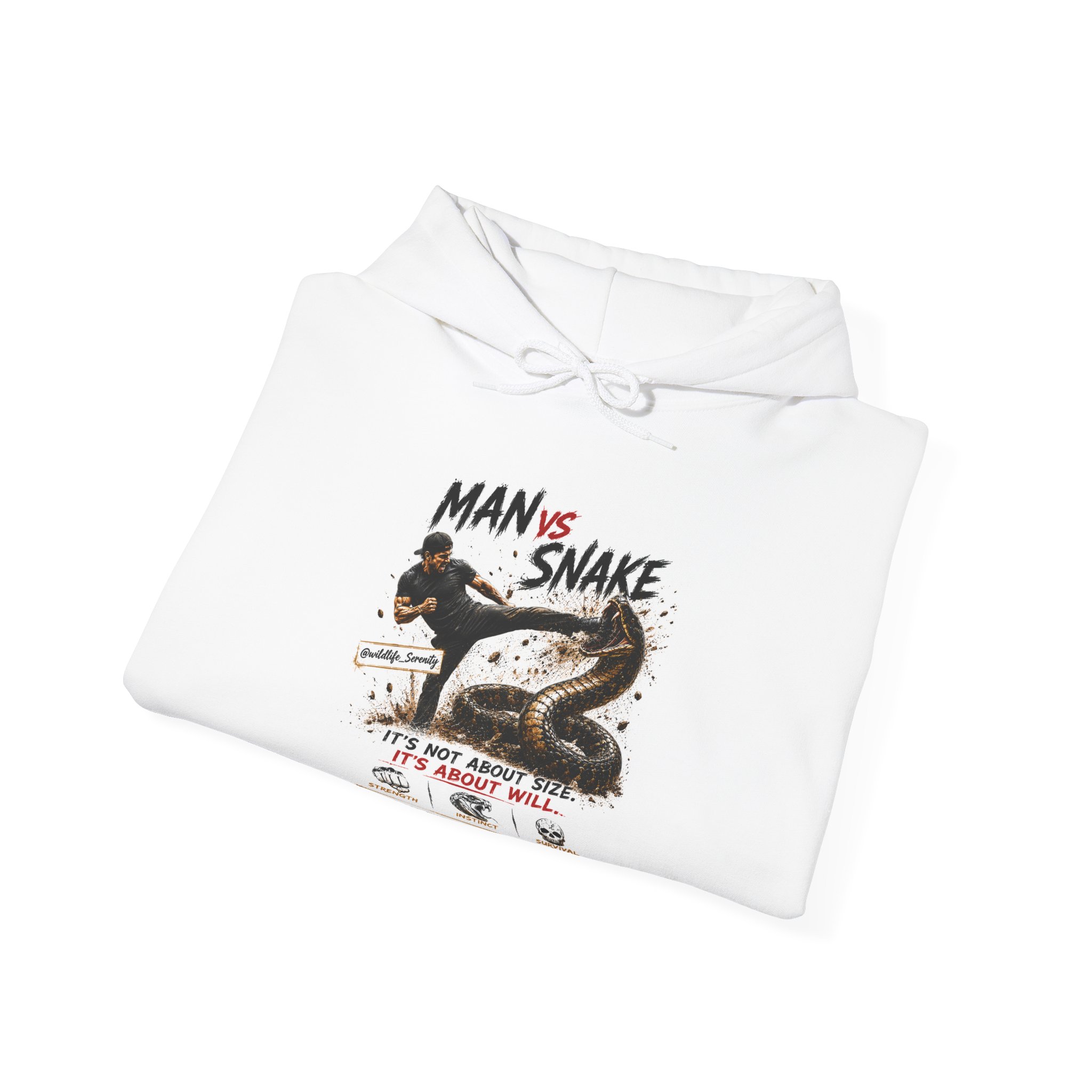 Wildlife Conservation Hoodie — "Man vs Snake" Rescue & Preserve Pullover - Image 4