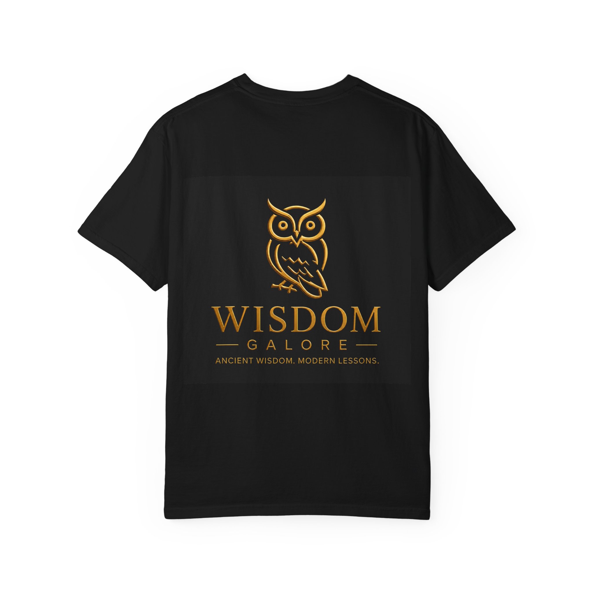Never Wrestel a Pig_Unisex Garment-Dyed T-shirt Black - Image 6