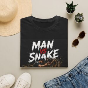 Man vs Snake Graphic Tee — Vintage Snakebite Crew Shirt