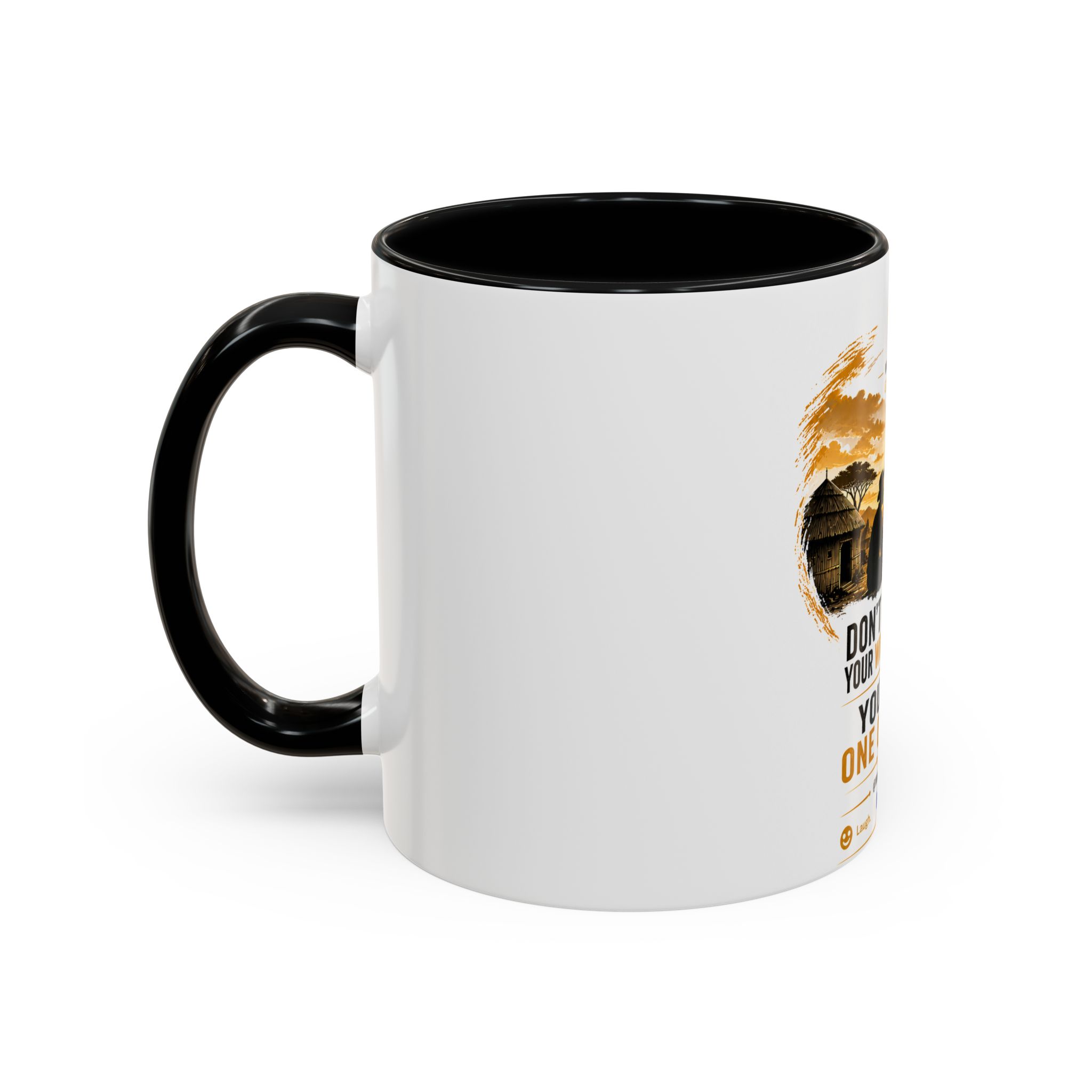 Coffee Mug – "Don't Laugh at Your Wife's Choices, You Were One of Them" Rustic Wisdom Gift - Image 3